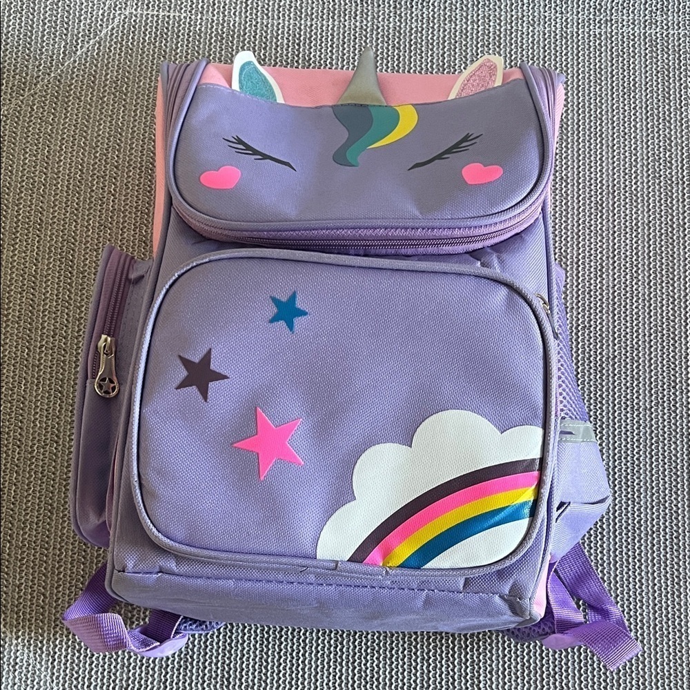 Like 🆕 Pink and Purple Unicorn Kids Backpack 14 x 10 inch